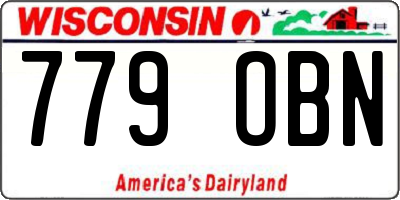 WI license plate 779OBN