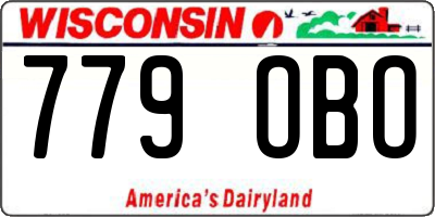 WI license plate 779OBO