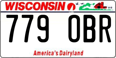 WI license plate 779OBR