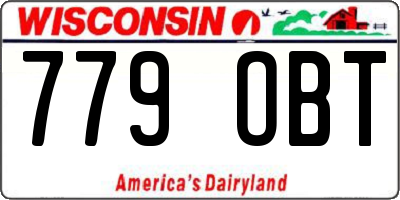 WI license plate 779OBT