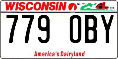 WI license plate 779OBY
