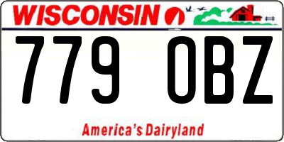 WI license plate 779OBZ