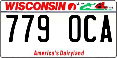 WI license plate 779OCA