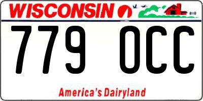 WI license plate 779OCC