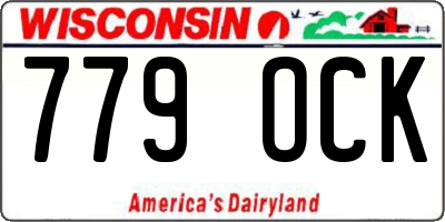 WI license plate 779OCK