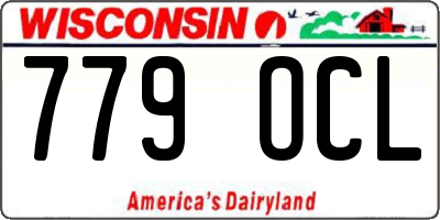WI license plate 779OCL
