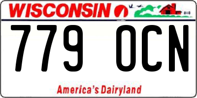 WI license plate 779OCN