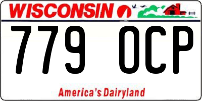 WI license plate 779OCP