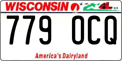 WI license plate 779OCQ
