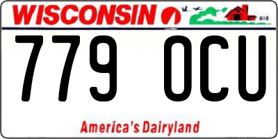 WI license plate 779OCU