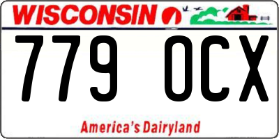 WI license plate 779OCX