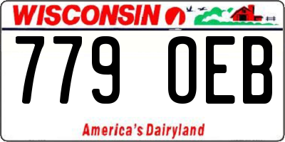 WI license plate 779OEB
