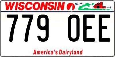 WI license plate 779OEE