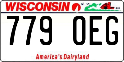WI license plate 779OEG