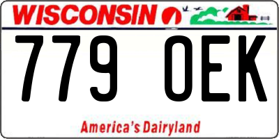 WI license plate 779OEK