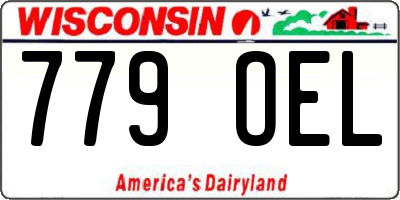 WI license plate 779OEL