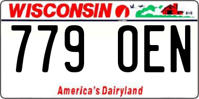 WI license plate 779OEN