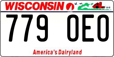 WI license plate 779OEO