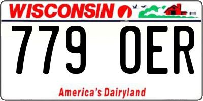 WI license plate 779OER