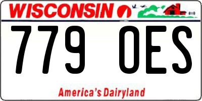 WI license plate 779OES