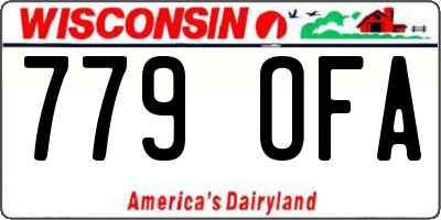 WI license plate 779OFA