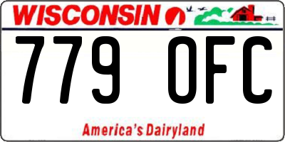 WI license plate 779OFC