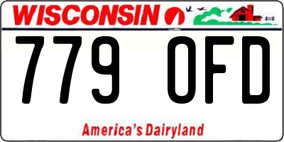 WI license plate 779OFD