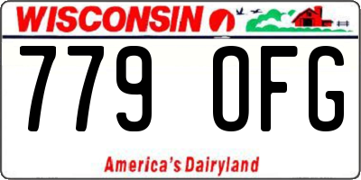 WI license plate 779OFG