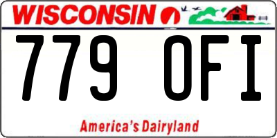 WI license plate 779OFI