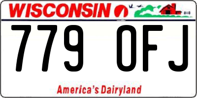 WI license plate 779OFJ