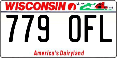 WI license plate 779OFL