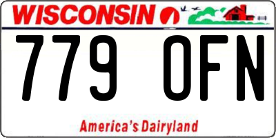 WI license plate 779OFN