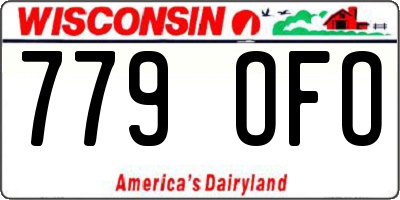 WI license plate 779OFO