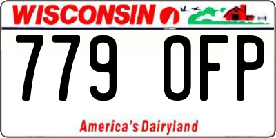WI license plate 779OFP