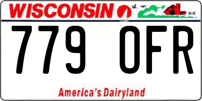 WI license plate 779OFR