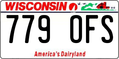 WI license plate 779OFS