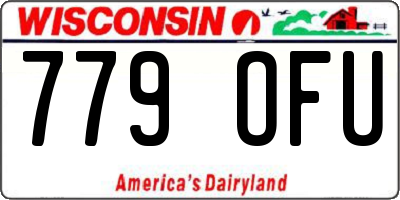 WI license plate 779OFU