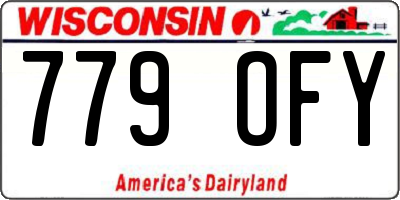 WI license plate 779OFY