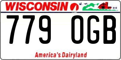 WI license plate 779OGB