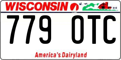 WI license plate 779OTC