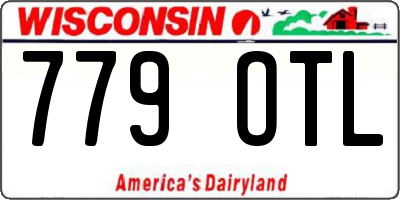 WI license plate 779OTL