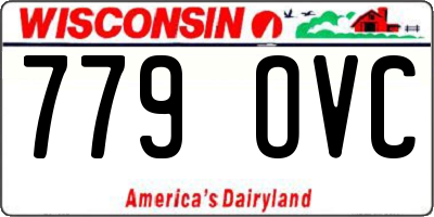 WI license plate 779OVC