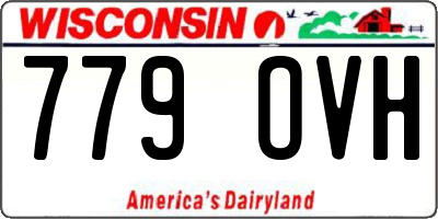 WI license plate 779OVH