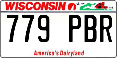 WI license plate 779PBR