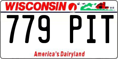 WI license plate 779PIT