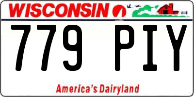 WI license plate 779PIY