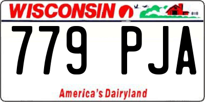 WI license plate 779PJA