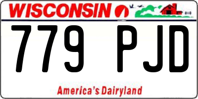 WI license plate 779PJD