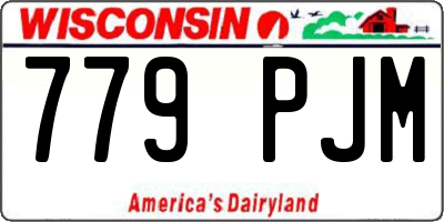 WI license plate 779PJM