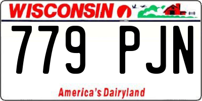 WI license plate 779PJN